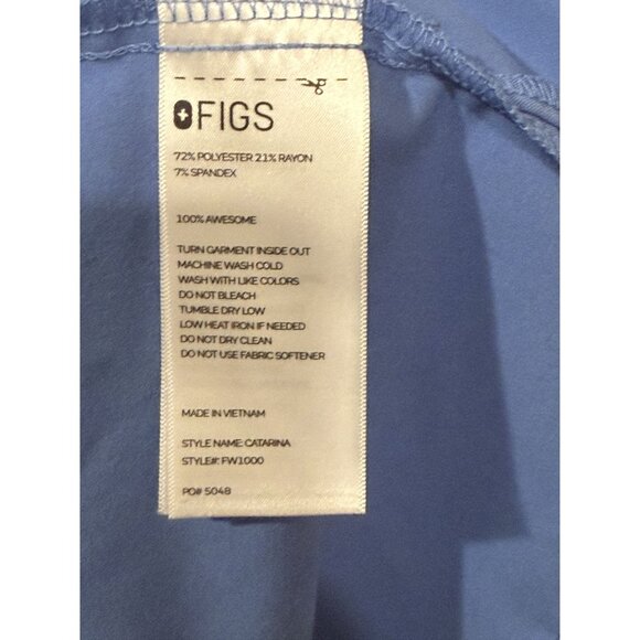 Figs scrub set Catarina top Women’s Cade Cargo Drawstring Pants medium blue - Picture 5 of 8